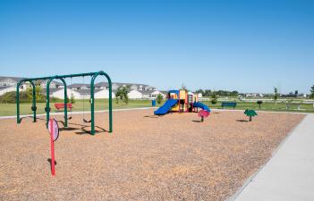 This image shows the playground at Davies 2nd Addition Park.