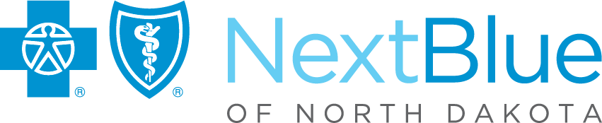 This image is the logo of Next Blue of North Dakota.