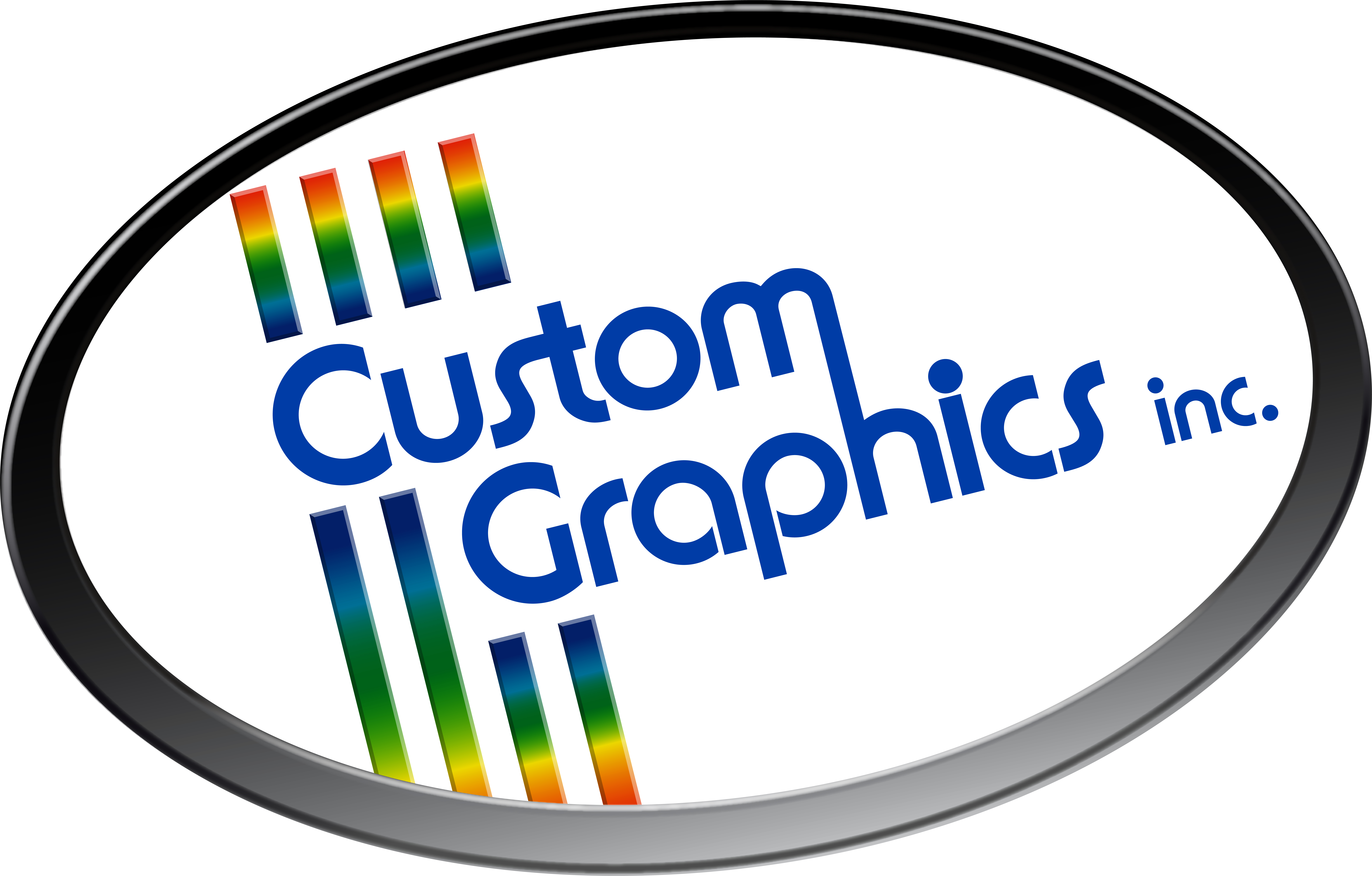 This image shows the Custom Graphics logo.