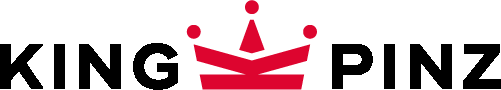 Black and Red logo of Kingpinz