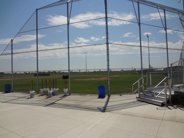 This image shows one of the fields at Davies Athletic Complex.