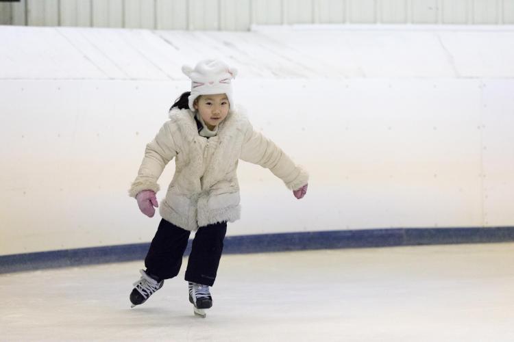 openskate This image shows a young girl skating at Open Skate.