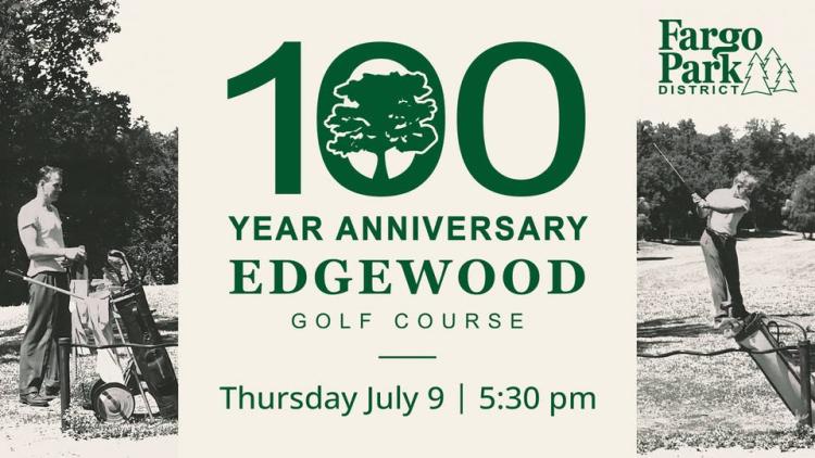 This image shows the details of the 100 Year Anniversary of Edgewood Golf Course Celebration