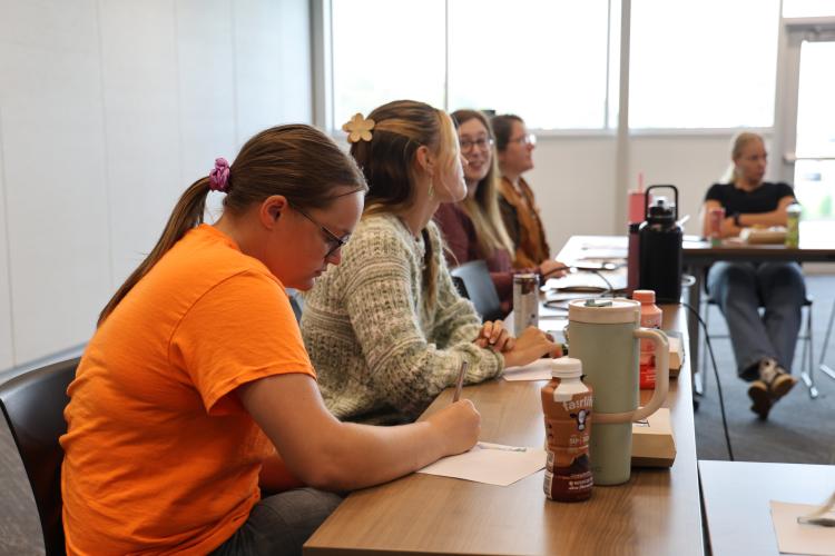 This image shows interns at a FORGE internship meeting.