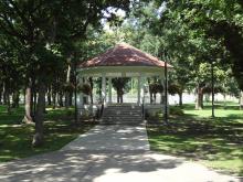 This image shows the gazebo at Island Park.