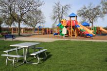 This image shows the playground at Lindenwood Park.