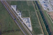 This image shows an aerial view of the Pepsi Soccer Complex.