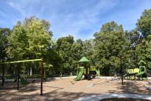 This image shows a playground at Lindenwood Park