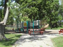 This images shows the playground at Yunker Farm Park