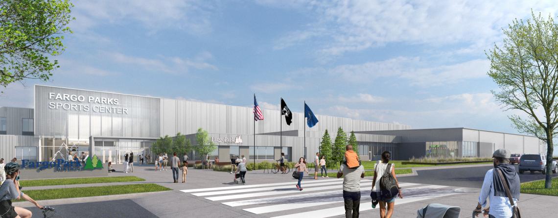 Rendering image of Fargo Parks Sports Center