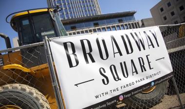 This image shows the Broadway Square banner
