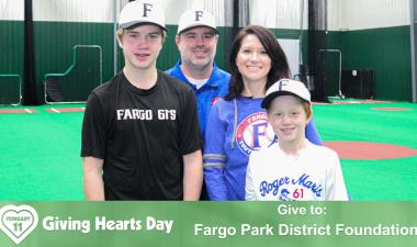 This image show the Fargo Youth Baseball graphic. 