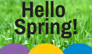 This image shows a graphic of the Hello Spring event in May.