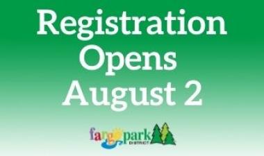 This image shows that registration is open August 2. 