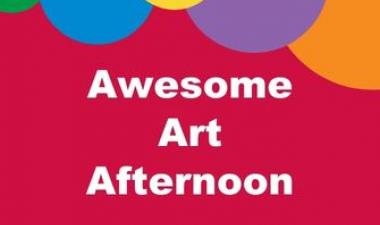 This image shows a graphic of Awesome Art Afternoon.
