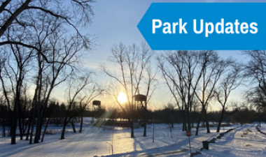 This image shows a winter park updates graphic. 