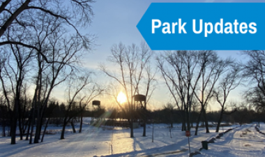 This image shows a winter park updates graphic.