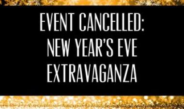 This image shows a graphic of Broadway Squares New Year's Eve Extravaganza event cancelled for 2021.