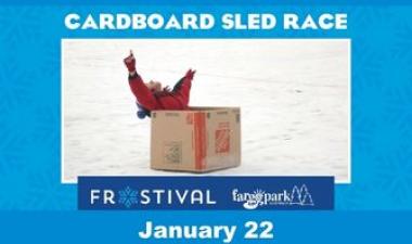 This image shows a graphic of Cardboard Sled Race.