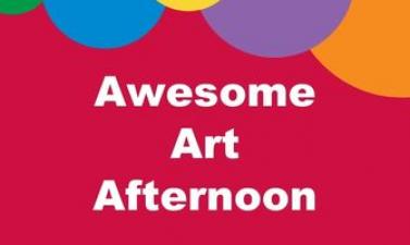 This image shows a graphic of Awesome Art Afternoon.