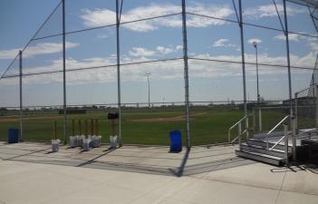 This image shows one of the fields at Davies Athletic Complex.