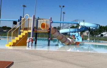 This image shows the entire pool at Northside Recreational Pool.