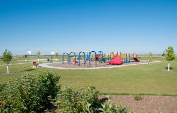 This image shows the playground at Eagle Valley Park.