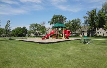 This image shows the playground at Fox Run Park.