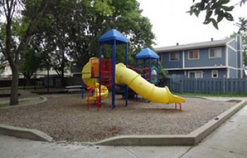 This image shows the playground at Hampton Park.