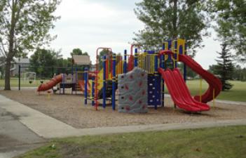 This image shows the playground at Lemke Park.