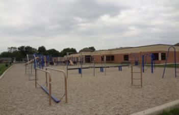 This image shows the playground at Lincoln Park.