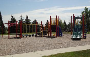 This image shows the playground at North Broadway Park.