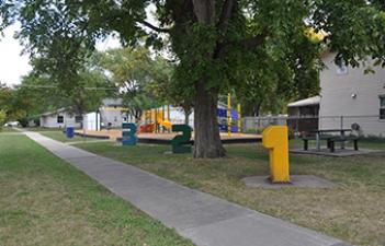 This image shows the playground at 123 Park.