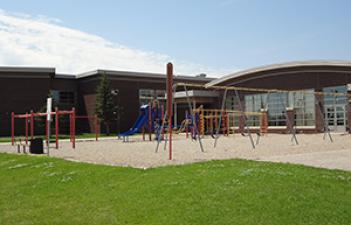 This image shows the playground at Bennett Park.