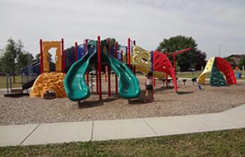 This image shows the playground at Boler Park.