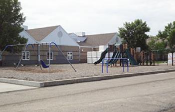 This image shows the playground at Centennial Park.