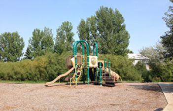 This image shows the playground at Greenfields Park.