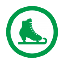 This image shows a ice skating icon.