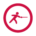 This image shows a fencing icon