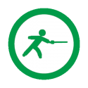 This image shows a fencing icon.