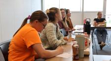 This image shows interns at a FORGE internship meeting.
