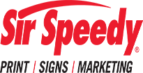 This image shows the Sir Speedy logo. 