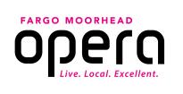 This image shows the logo for Fargo Moorhead Opera with the words Live. Local. Excellent.